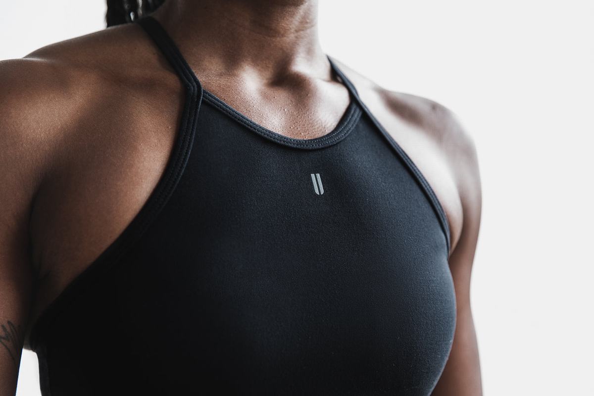 Soutien Gorge Sport Nobull Halter Matte Femme Noir | VA5276840