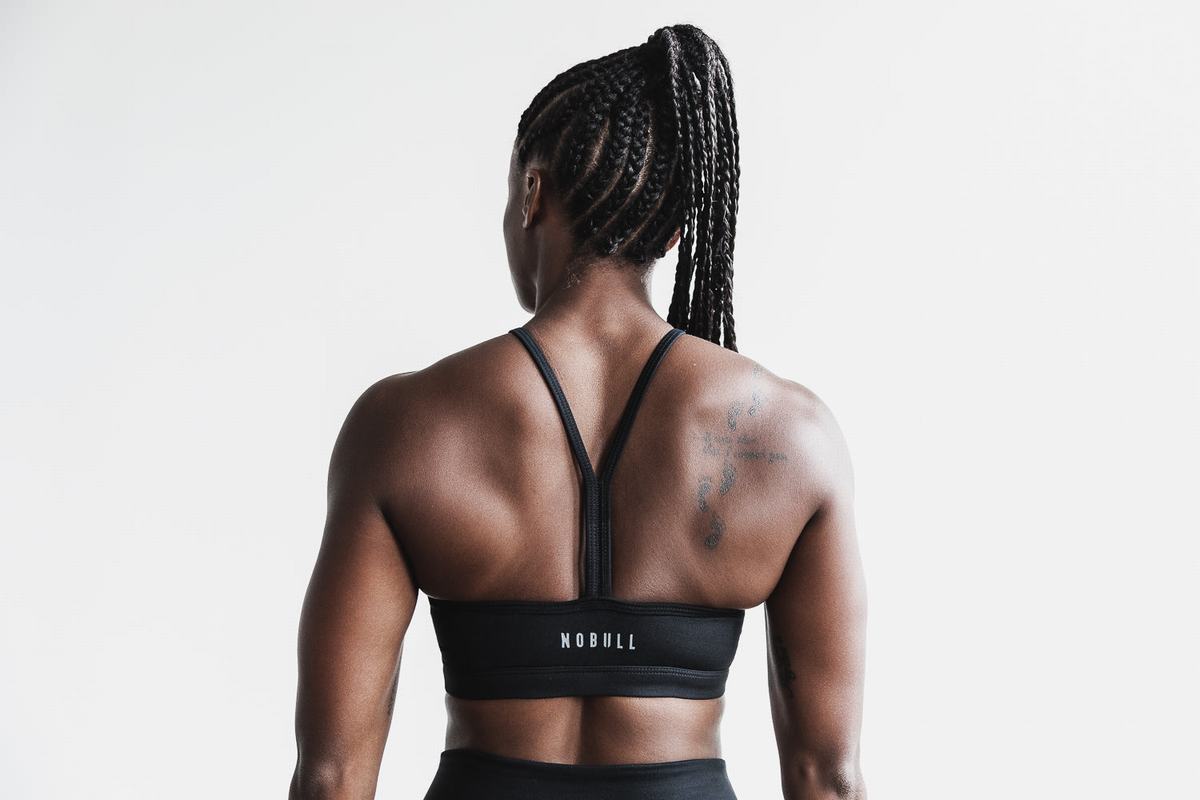 Soutien Gorge Sport Nobull Halter Matte Femme Noir | VA5276840