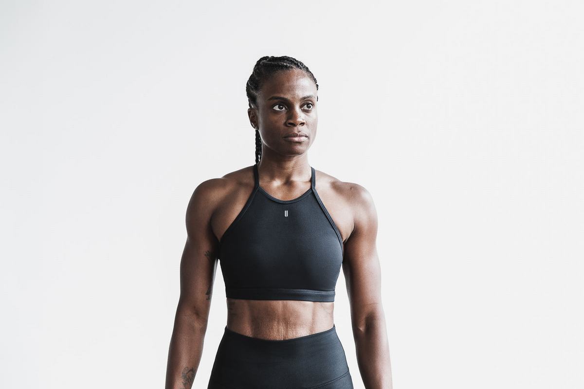 Soutien Gorge Sport Nobull Halter Matte Femme Noir | VA5276840