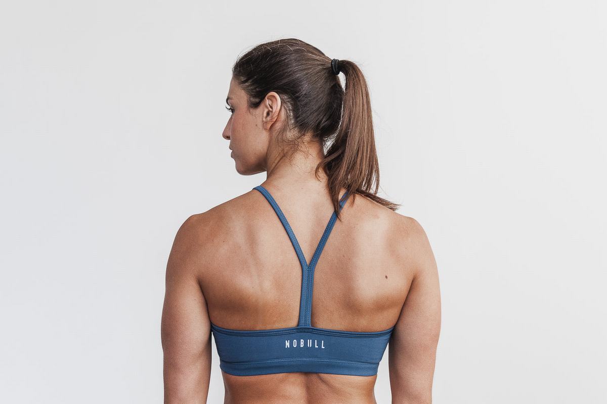 Soutien Gorge Sport Nobull Halter Matte Femme Bleu | WT4602987