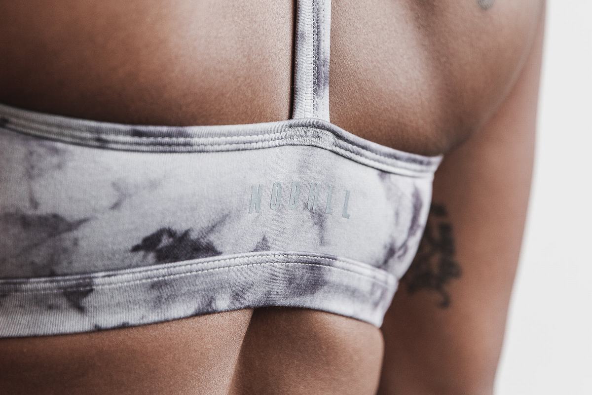Soutien Gorge Sport Nobull Halter Tie-Dye Femme Noir | DK4829356