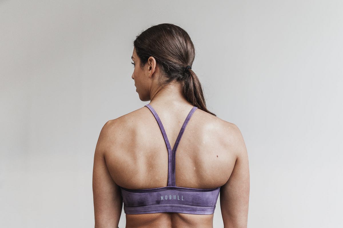 Soutien Gorge Sport Nobull Halter Tie-Dye Femme Violette | SG9260358