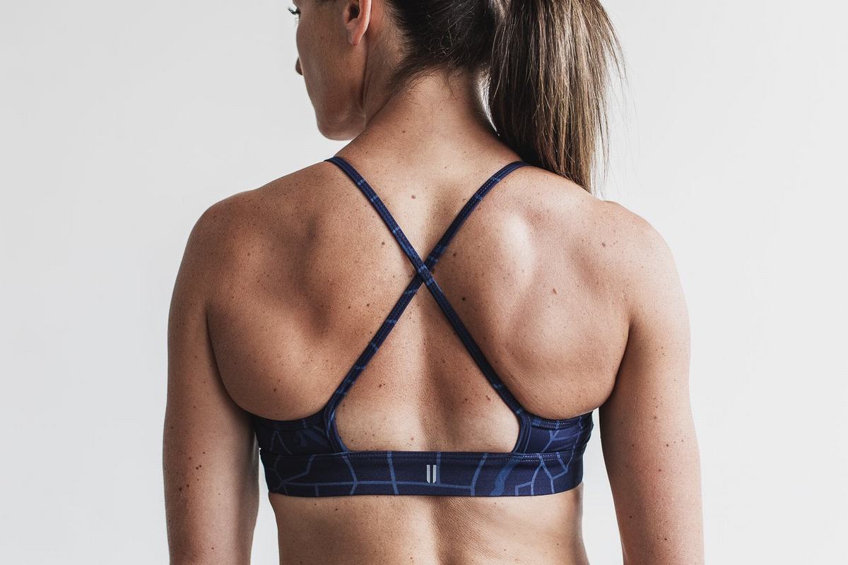 Soutien Gorge Sport Nobull High-Neck Femme Bleu Marine | PR0945762