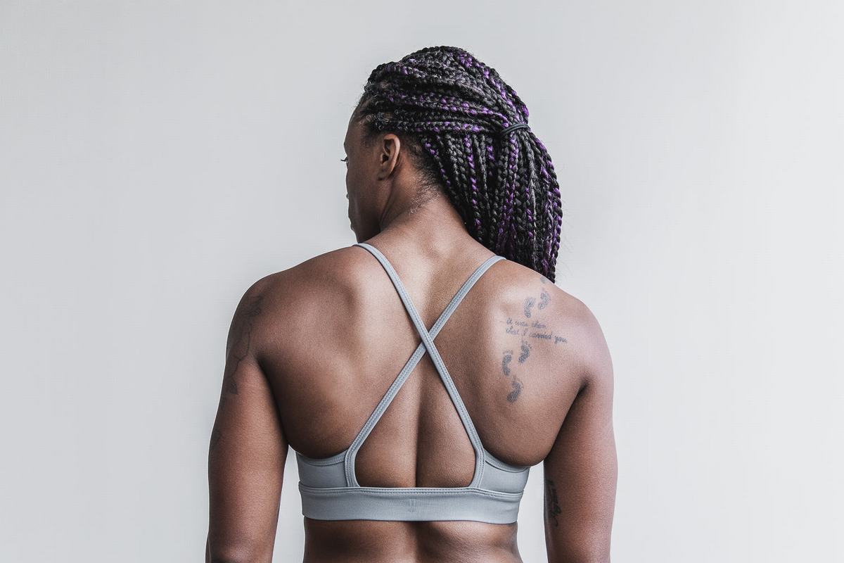 Soutien Gorge Sport Nobull High-Neck Femme Grise | UY3470568