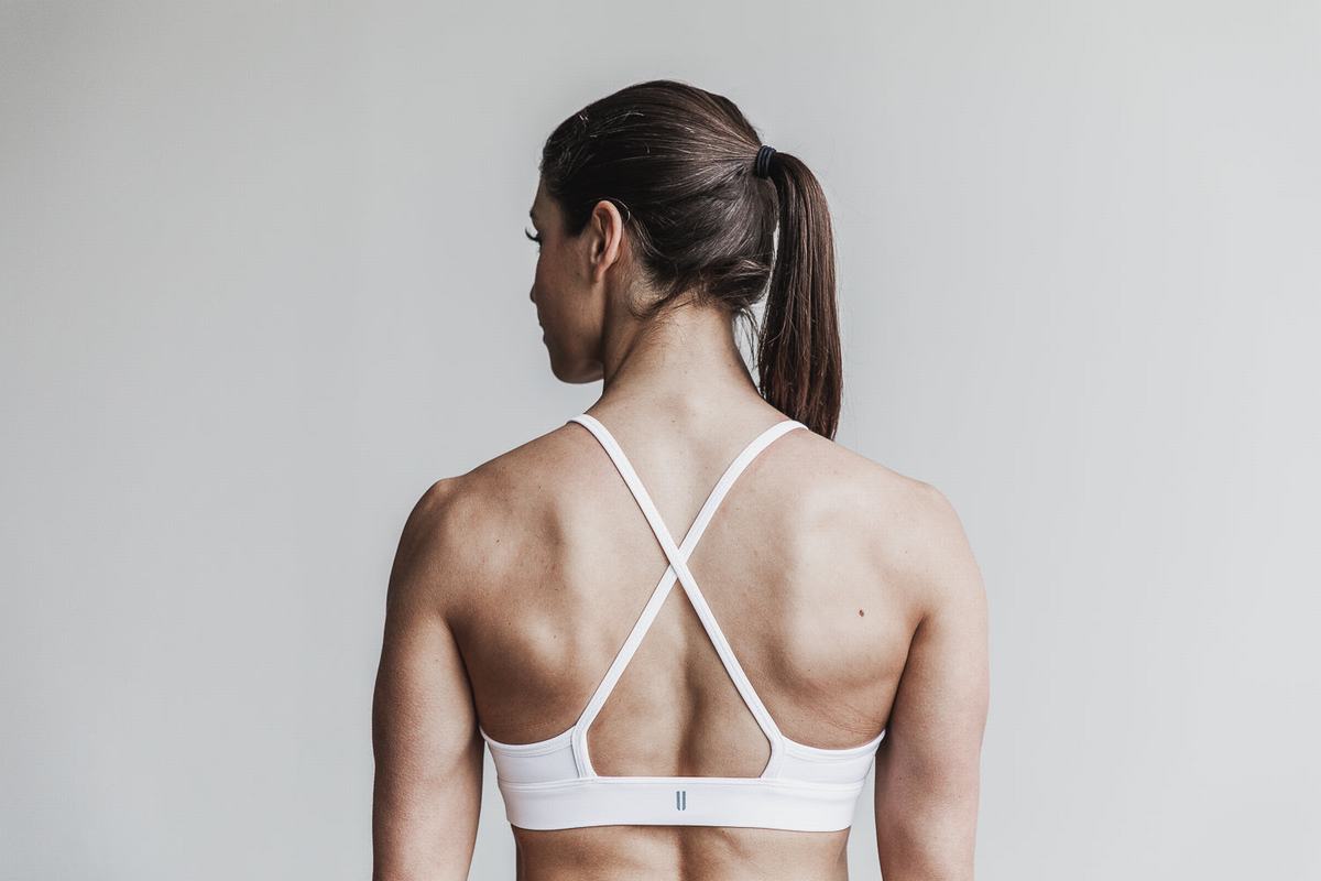 Soutien Gorge Sport Nobull High-Neck Femme Blanche | VE6897023