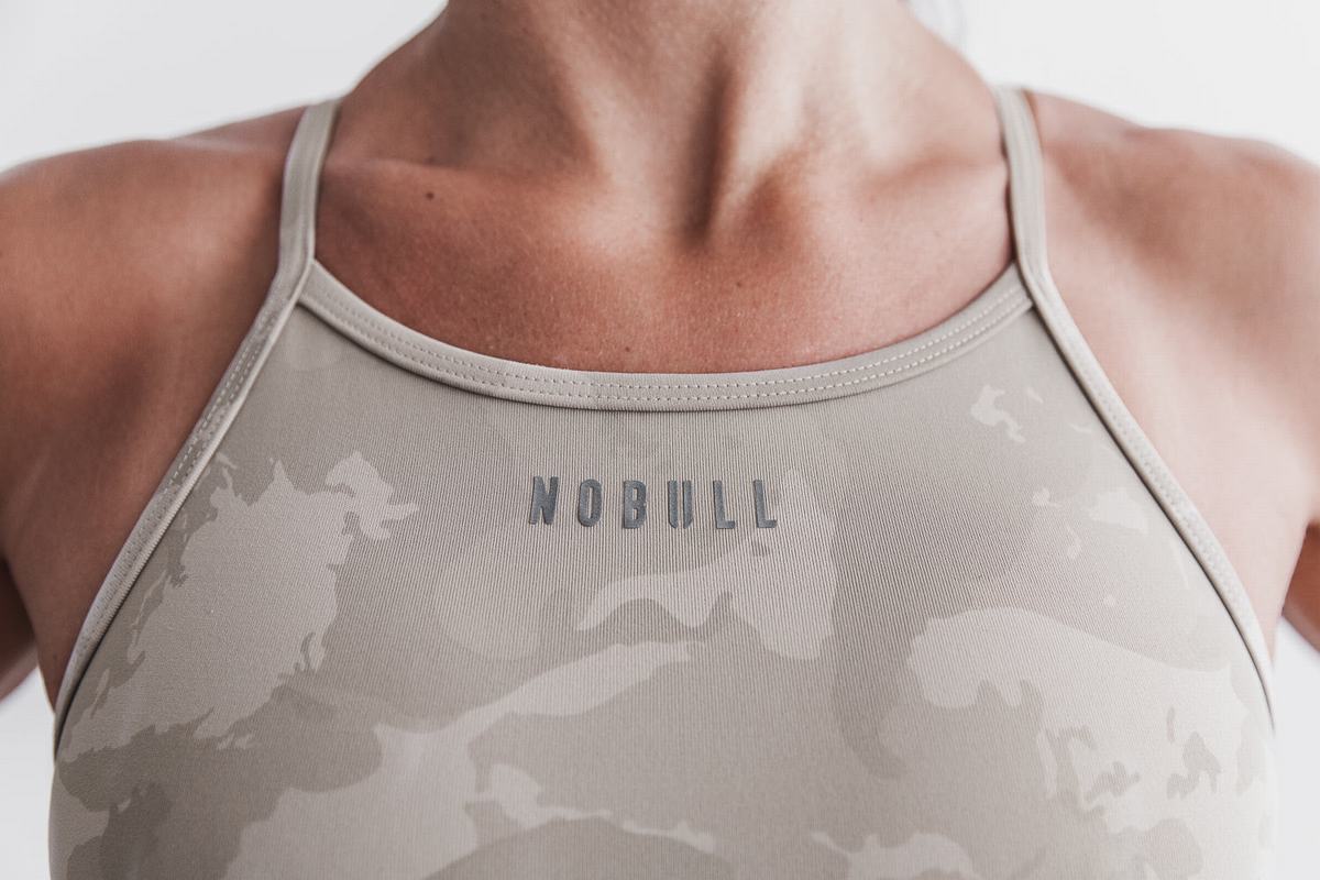 Soutien Gorge Sport Nobull High-Neck Femme Camouflage | YL5230891
