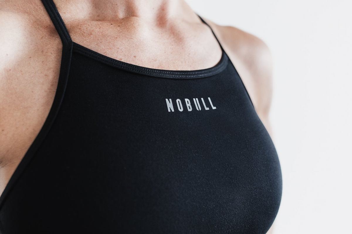 Soutien Gorge Sport Nobull High-Neck Matte Femme Noir | EM1650493