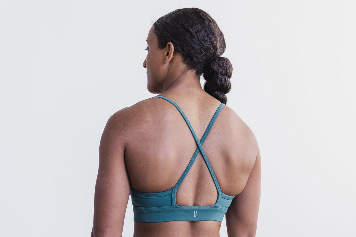 Soutien Gorge Sport Nobull High-Neck Matte Femme Turquoise Foncé | XO2503971