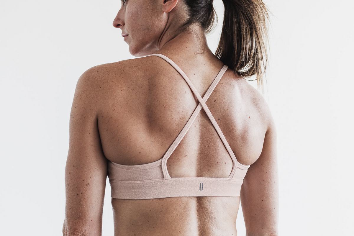 Soutien Gorge Sport Nobull High-Neck Melange Femme Rose | ED9310657