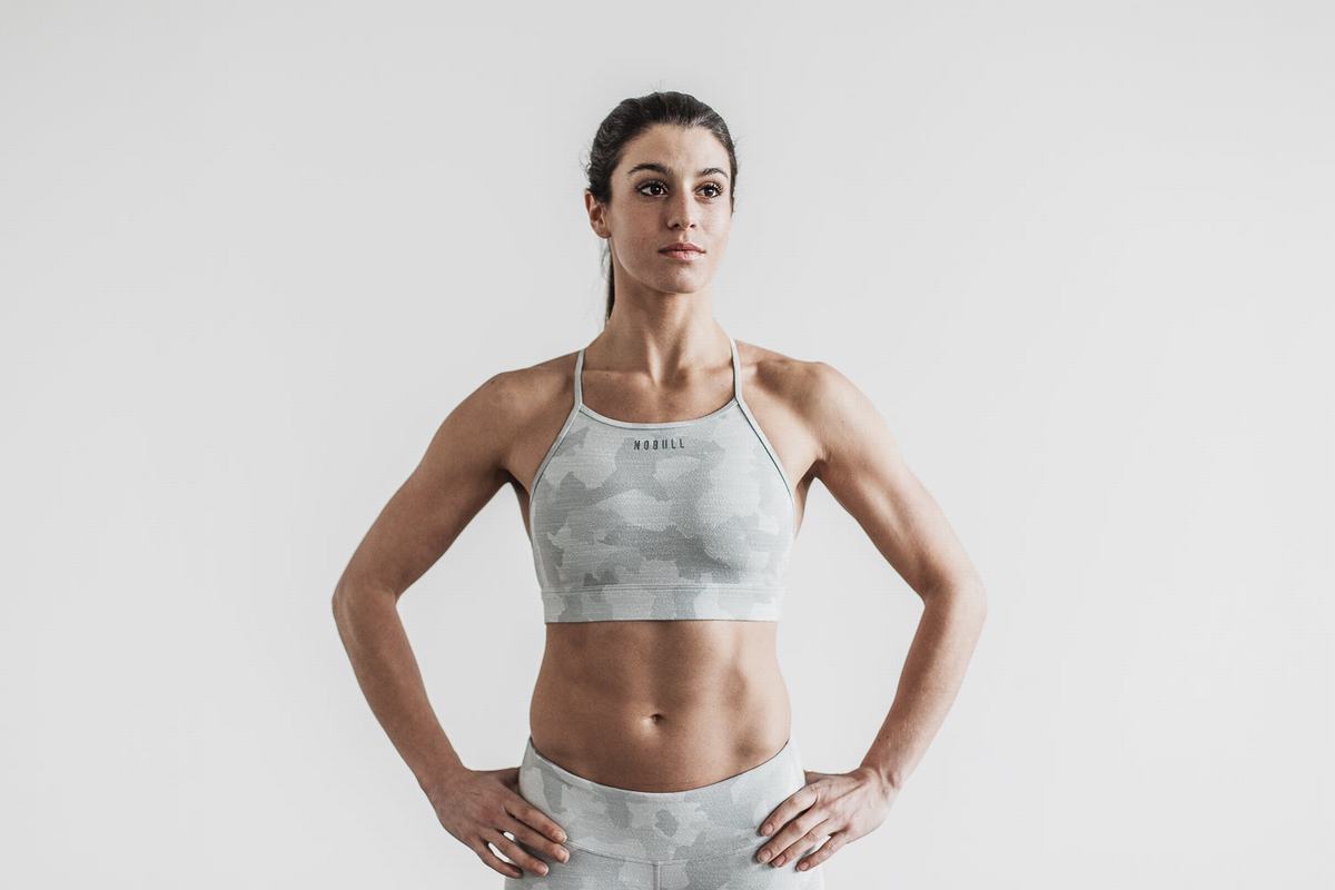 Soutien Gorge Sport Nobull High-Neck Melange Femme Camouflage | UZ3206715