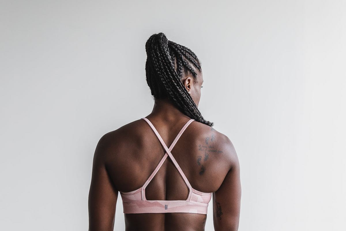 Soutien Gorge Sport Nobull High-Neck Melange Femme Rose Camouflage | YC1692408