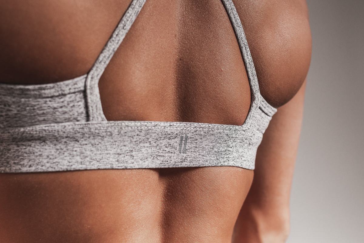 Soutien Gorge Sport Nobull High-Neck Plush Heather Femme Blanche | WF4867930