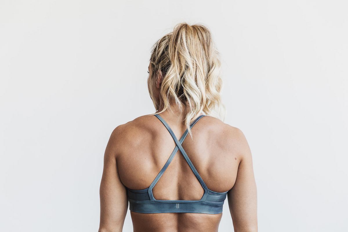 Soutien Gorge Sport Nobull High-Neck Tie-Dye Femme Bleu | CJ6402137
