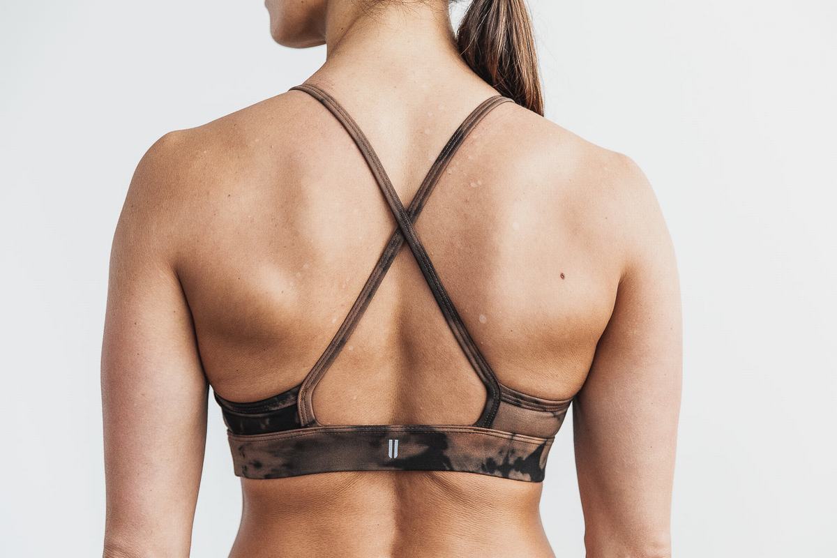 Soutien Gorge Sport Nobull High-Neck Tie-Dye Femme Noir | SI9123085