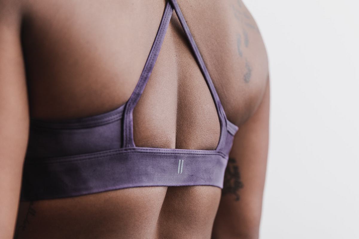 Soutien Gorge Sport Nobull High-Neck Tie-Dye Femme Violette | YA6805397
