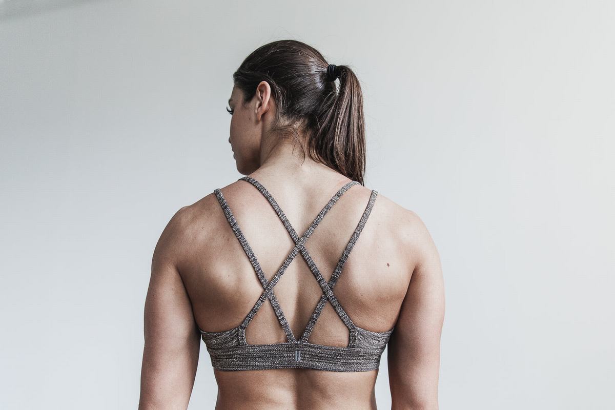 Soutien Gorge Sport Nobull Melange Femme Grise | SJ1963724