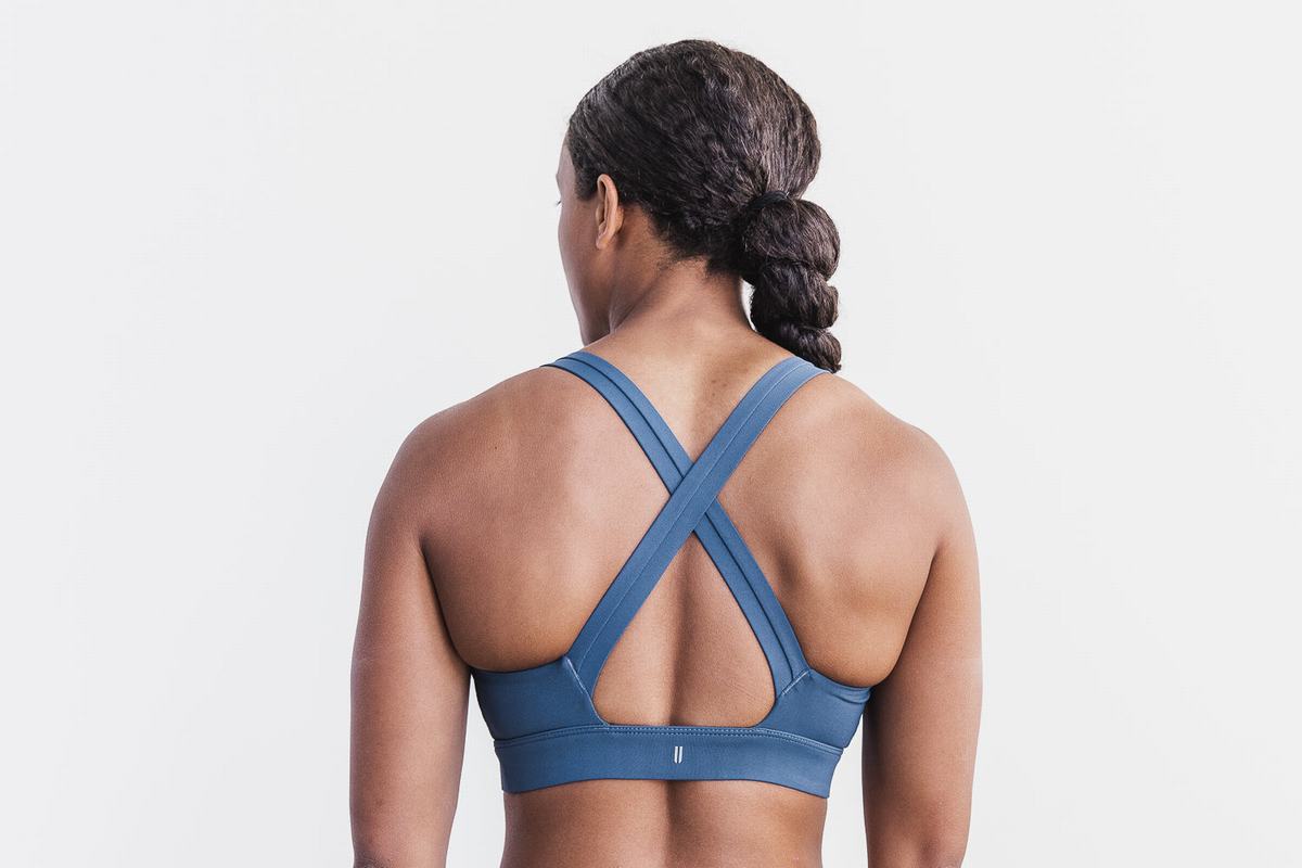 Soutien Gorge Sport Nobull Pace Femme Bleu | UT1976340