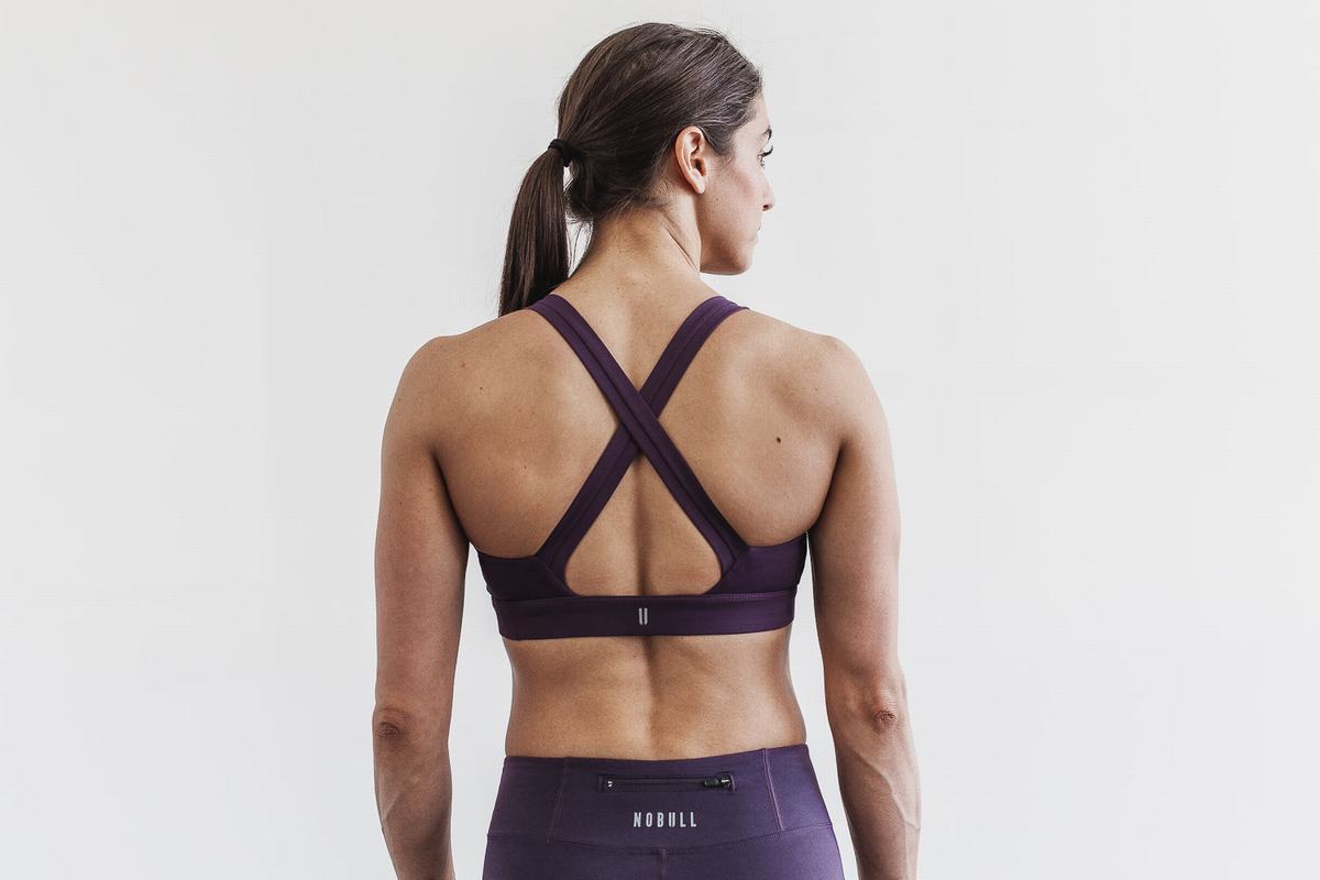 Soutien Gorge Sport Nobull Pace Femme Marron | RO9607832