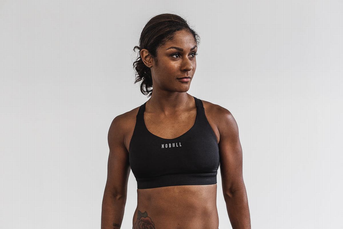 Soutien Gorge Sport Nobull Pace Femme Noir | XE1753469