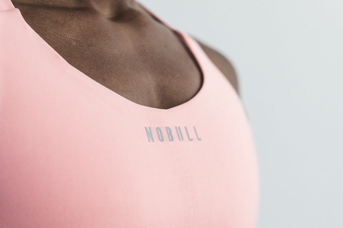 Soutien Gorge Sport Nobull Pace Femme Rose | VI5873462