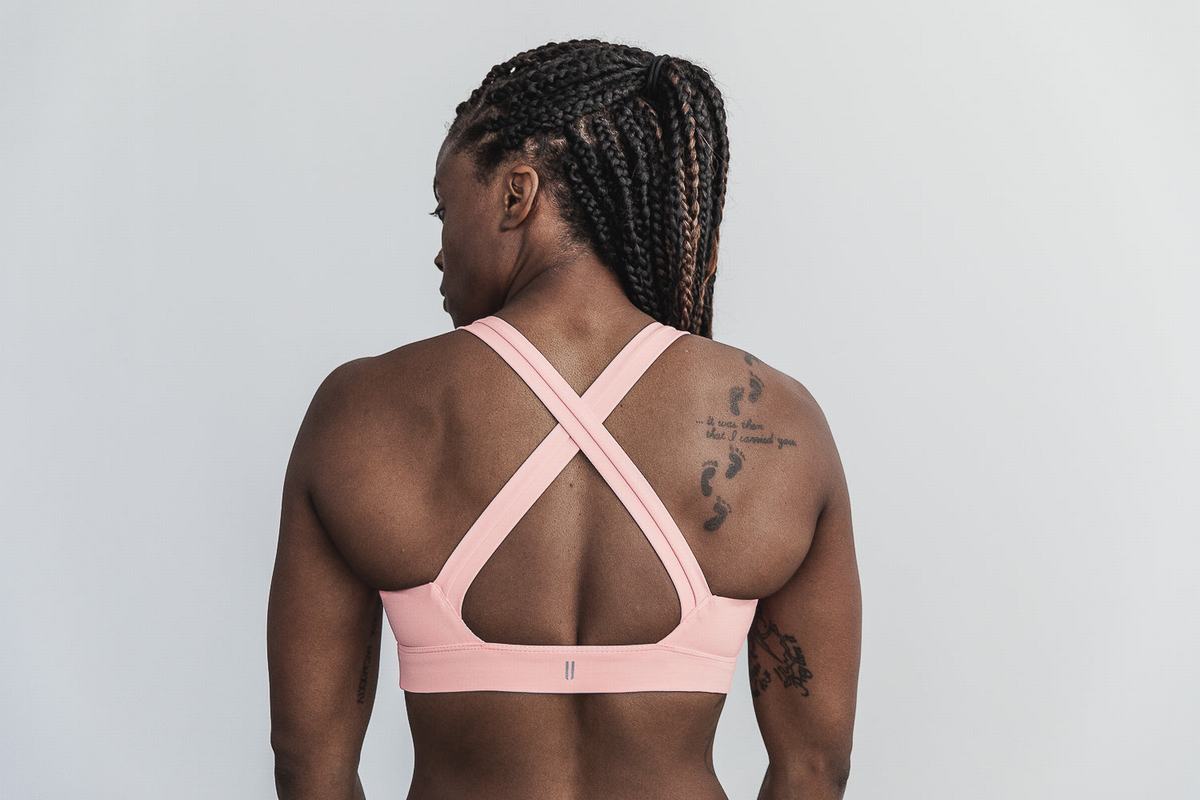 Soutien Gorge Sport Nobull Pace Femme Rose | VI5873462