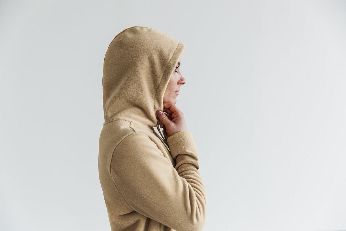 Sweat À Capuche Nobull Arctic Femme Beige | MP0498365