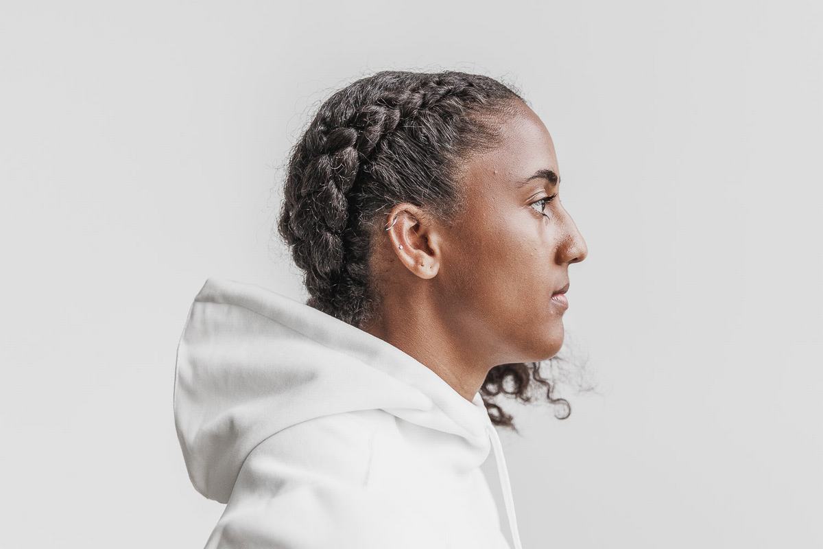 Sweat À Capuche Nobull Arctic Femme Blanche | QT2416705