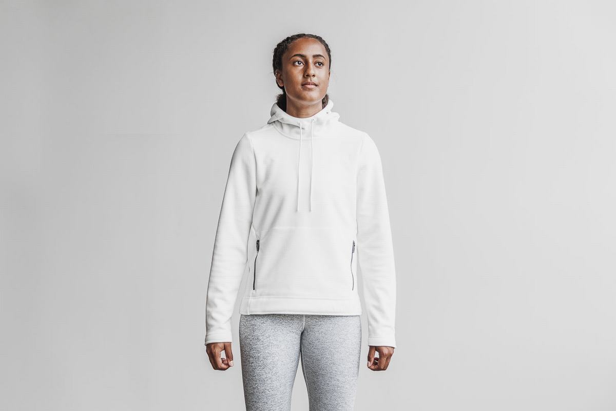 Sweat À Capuche Nobull Arctic Femme Blanche | QT2416705