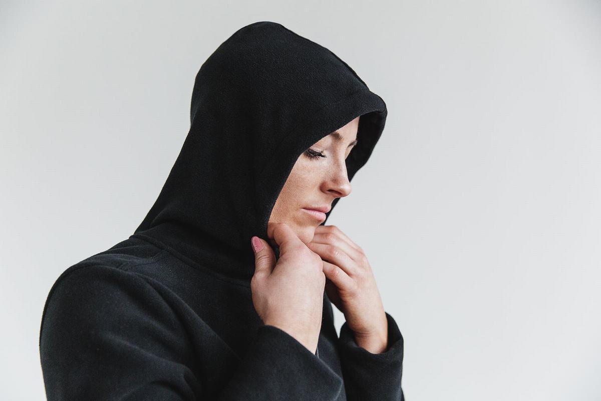 Sweat À Capuche Nobull Arctic Femme Noir | ZD8205347