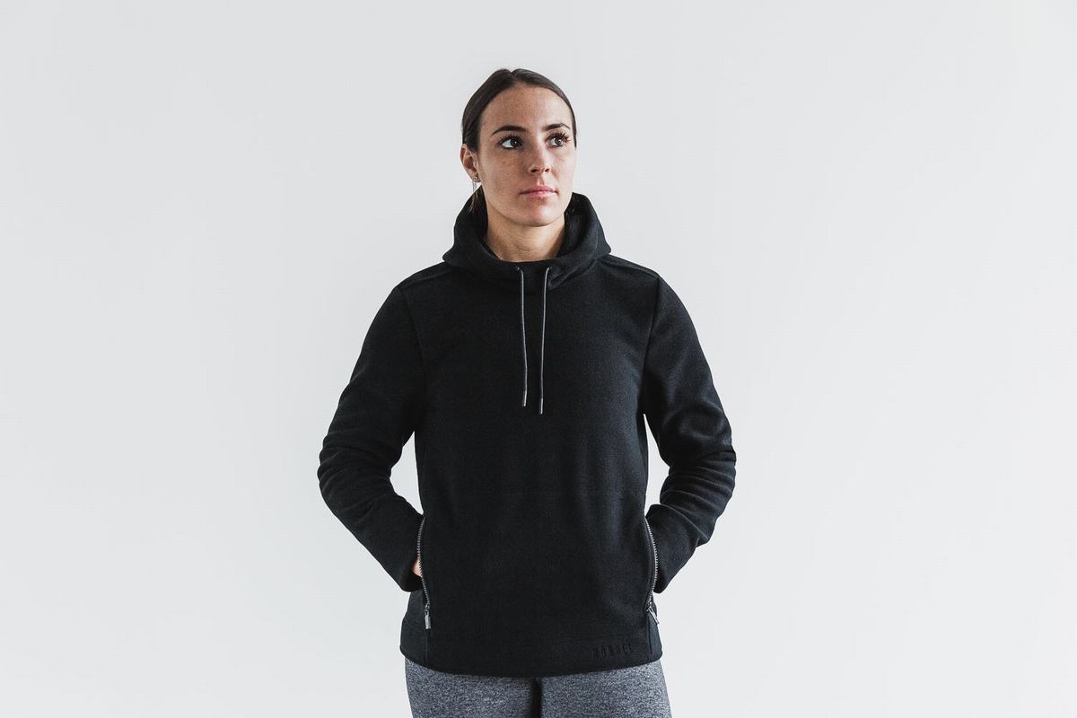 Sweat À Capuche Nobull Arctic Femme Noir | ZD8205347