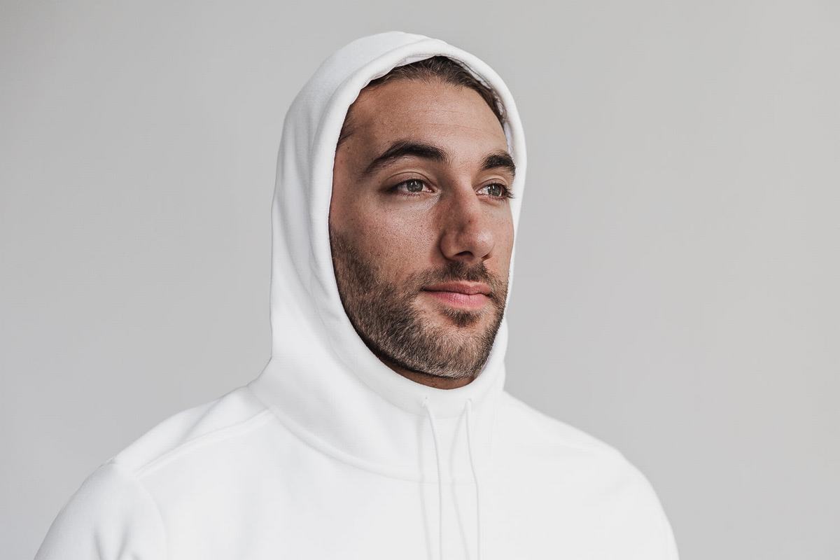Sweat À Capuche Nobull Arctic Homme Blanche | PF1039872