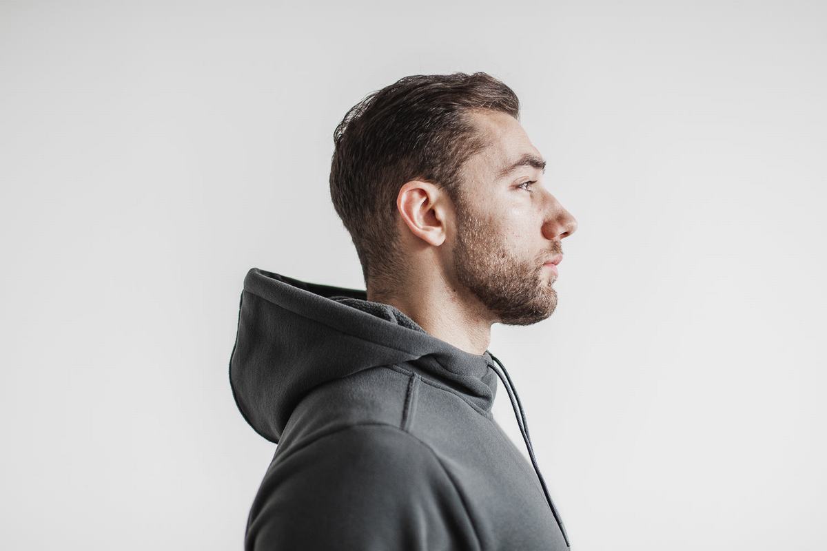 Sweat À Capuche Nobull Arctic Homme Grise Foncé | CN8073956