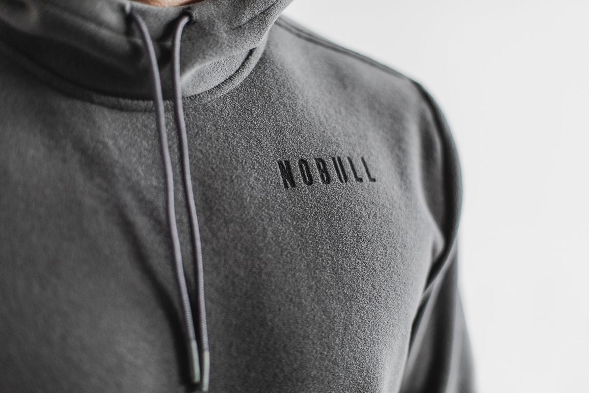 Sweat À Capuche Nobull Arctic Homme Grise Foncé | CN8073956