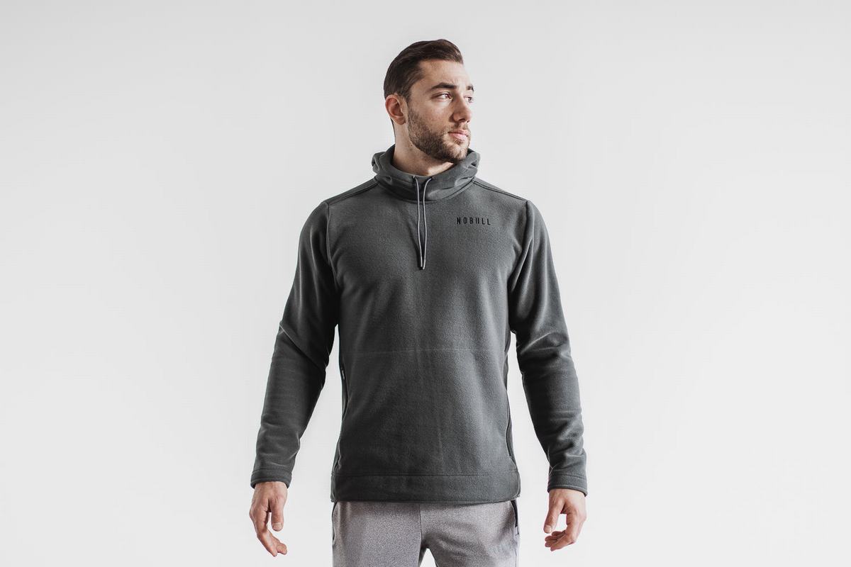 Sweat À Capuche Nobull Arctic Homme Grise Foncé | CN8073956