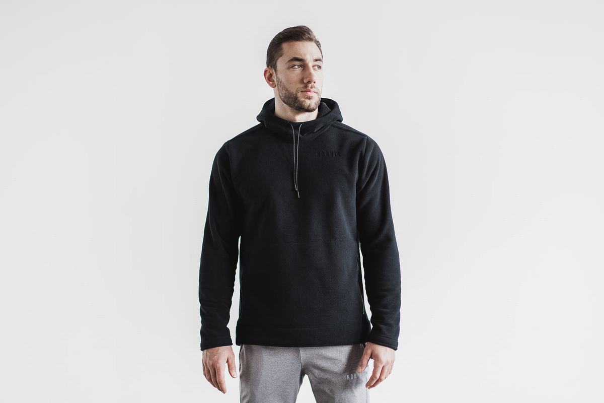 Sweat À Capuche Nobull Arctic Homme Noir | OQ1798524