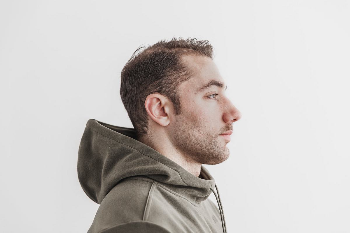 Sweat À Capuche Nobull Arctic Homme Vert | RH4069857