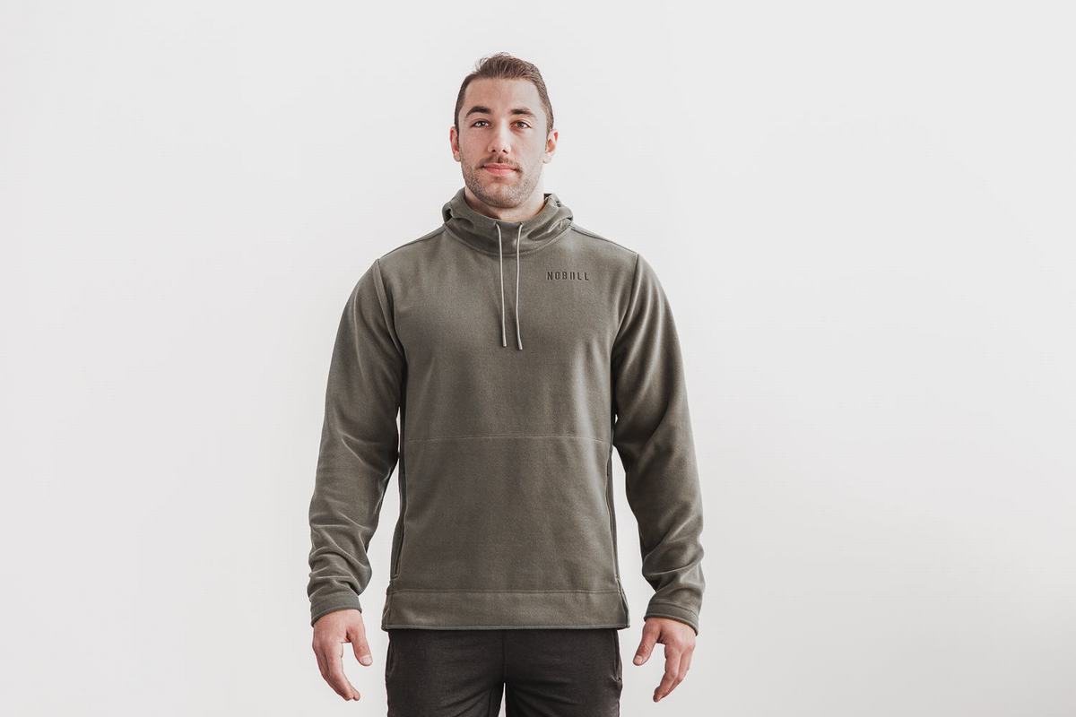 Sweat À Capuche Nobull Arctic Homme Vert | RH4069857