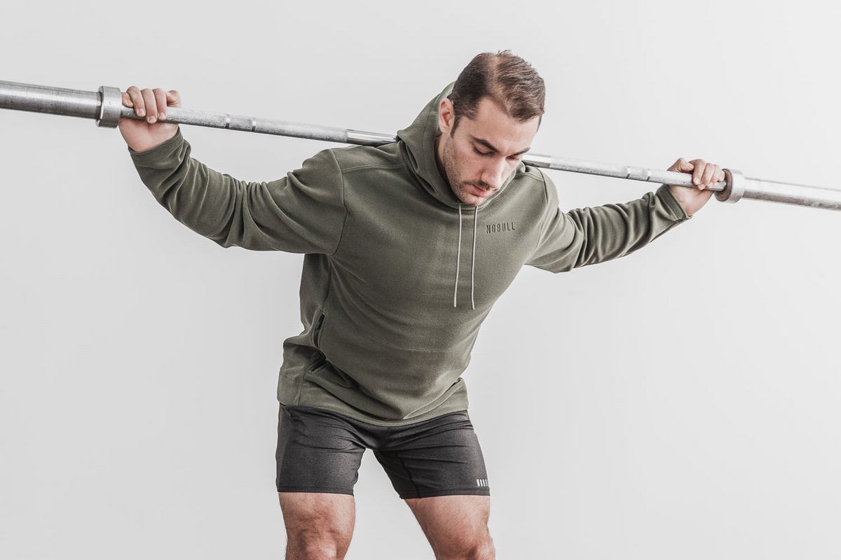 Sweat À Capuche Nobull Arctic Homme Vert | RH4069857