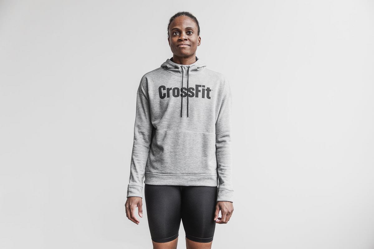 Sweat À Capuche Nobull Crossfit® Femme Grise | KO2869754