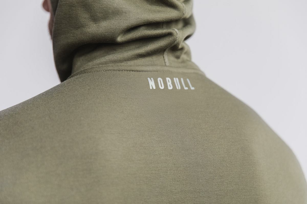 Sweat À Capuche Nobull Crossfit® Homme Vert | BF2561094