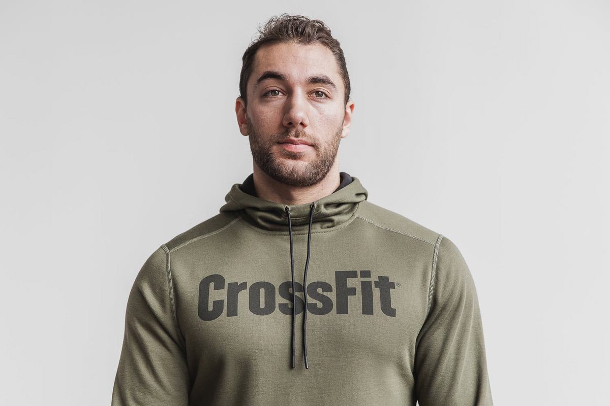 Sweat À Capuche Nobull Crossfit® Homme Vert | BF2561094
