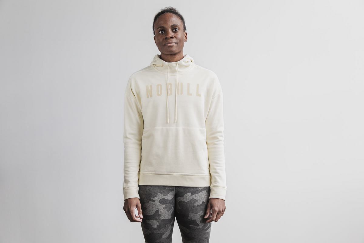 Sweat À Capuche Nobull Femme Blanche | US5738102
