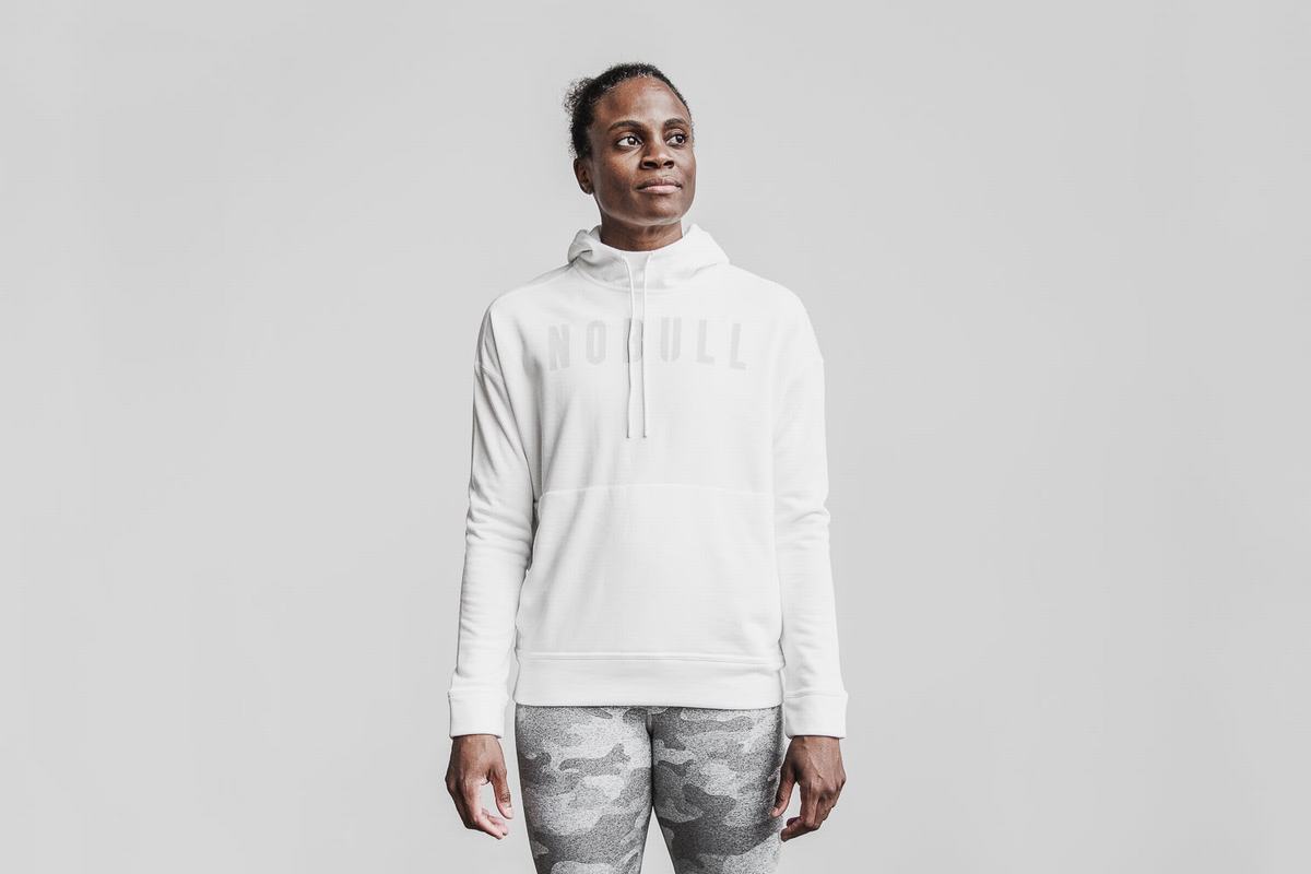 Sweat À Capuche Nobull Femme Blanche | WM1702896