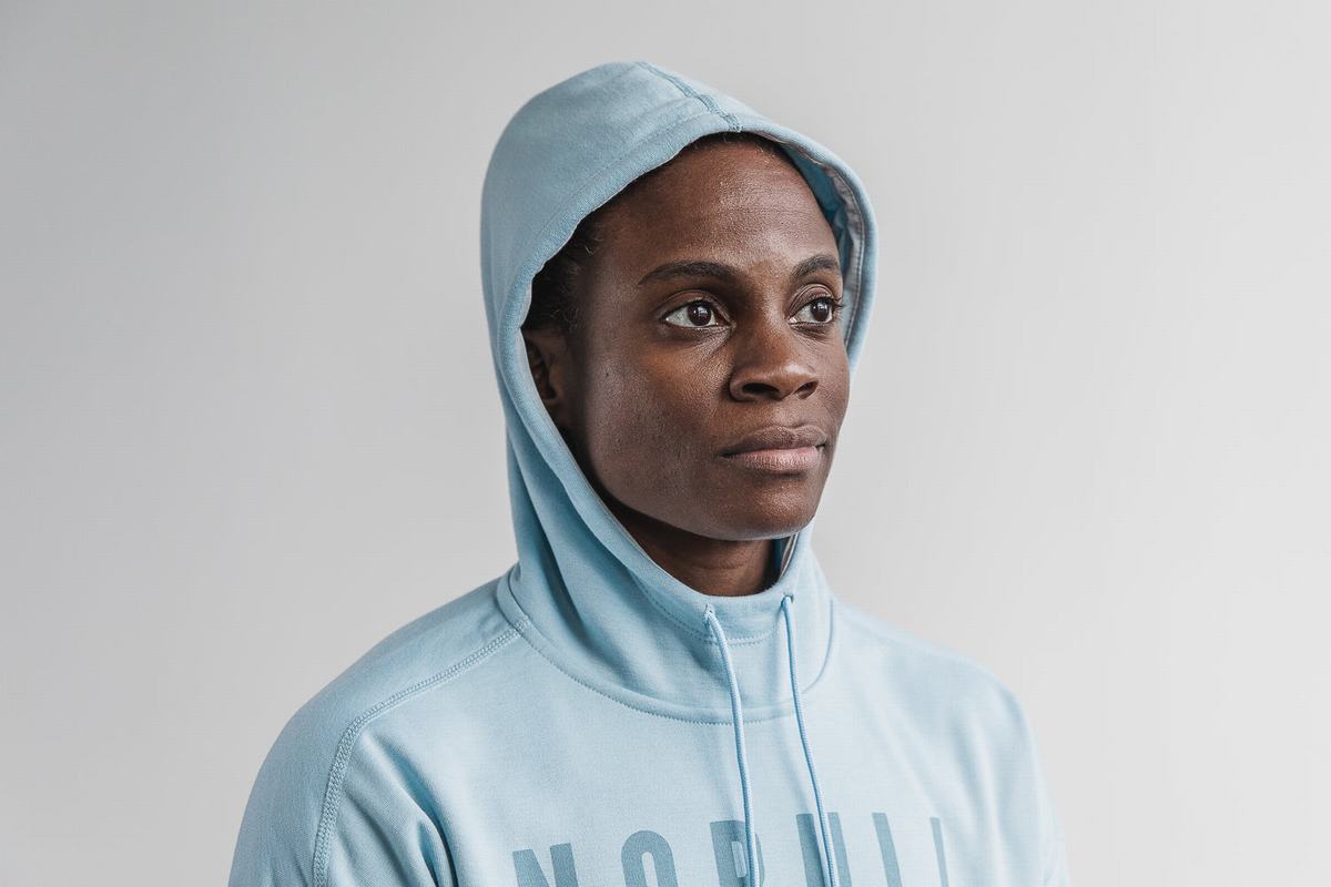 Sweat À Capuche Nobull Femme Bleu | UD0419682