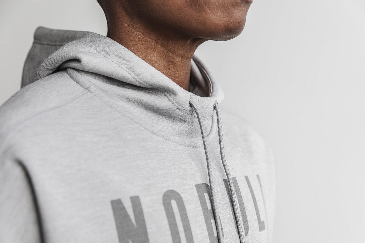 Sweat À Capuche Nobull Femme Grise Clair | EU3915087