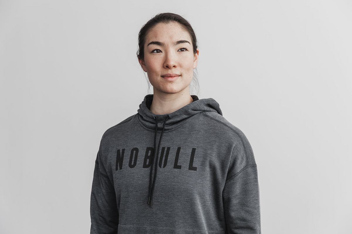 Sweat À Capuche Nobull Femme Grise Foncé | HC5741906