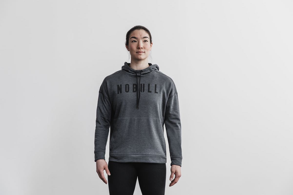 Sweat À Capuche Nobull Femme Grise Foncé | HC5741906