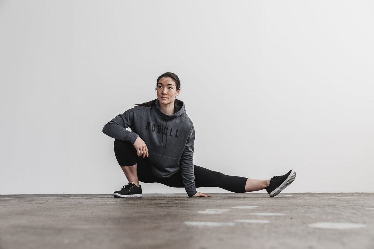 Sweat À Capuche Nobull Femme Grise Foncé | HC5741906