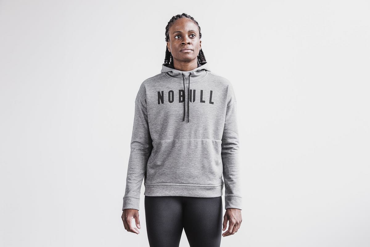 Sweat À Capuche Nobull Femme Grise | RV5730829