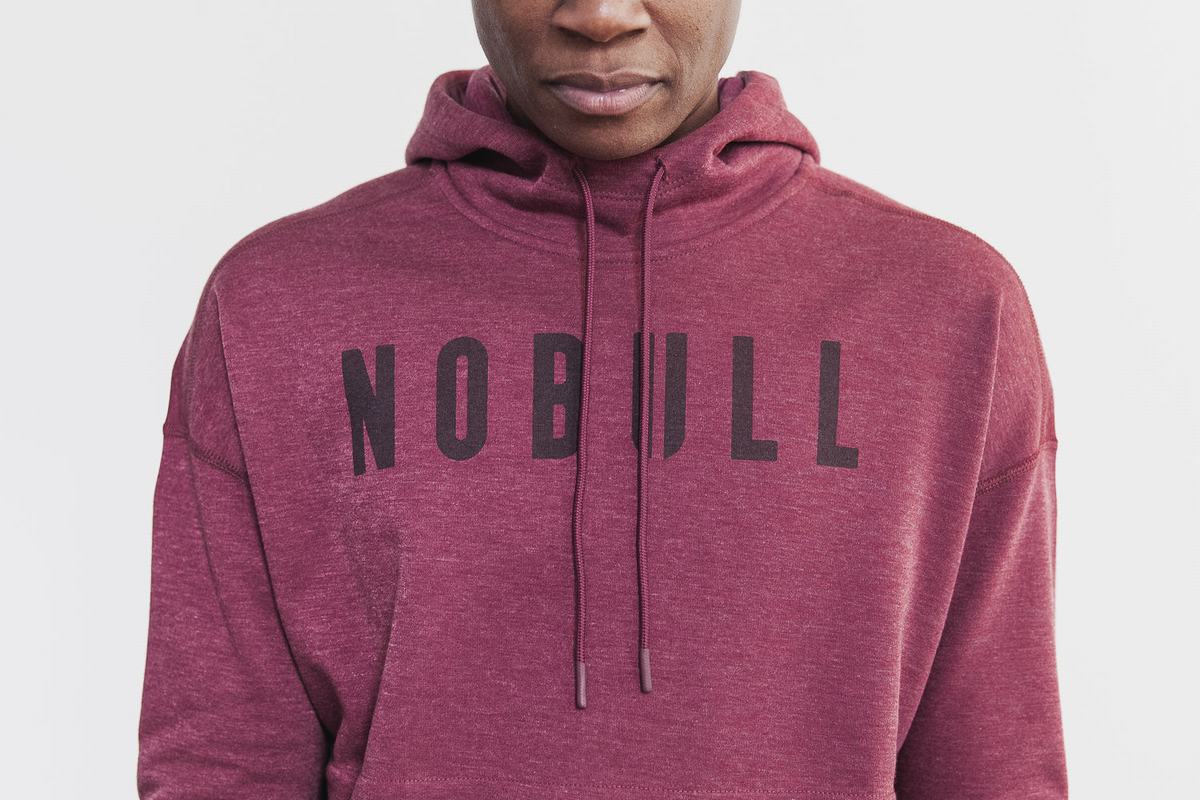 Sweat À Capuche Nobull Femme Rouge Foncé | ZI2308674